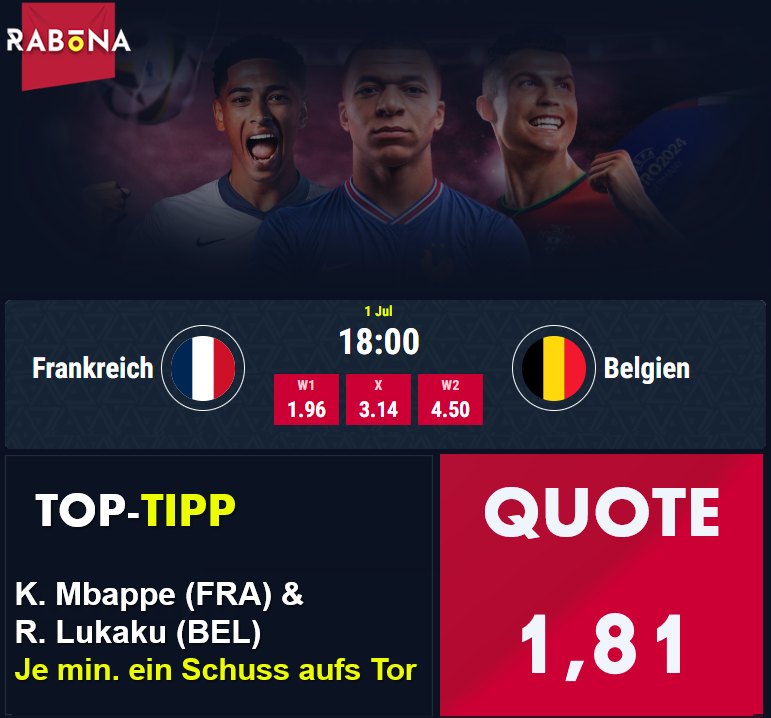 Frankreich Belgien bester Tipp 01.07.2024