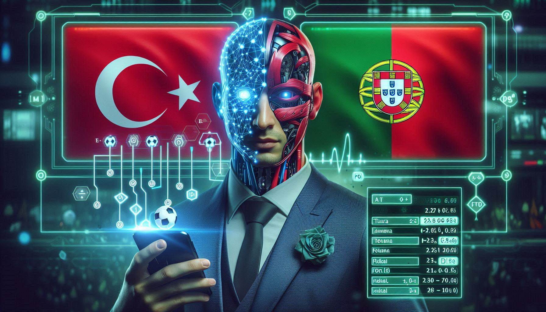 KI-Prognose Türkei gegen Portugal EM 2024