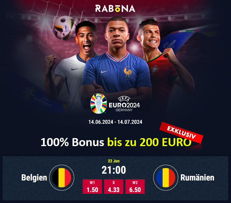 Belgien gegen Rumänien Gratiswette 22.06.2024