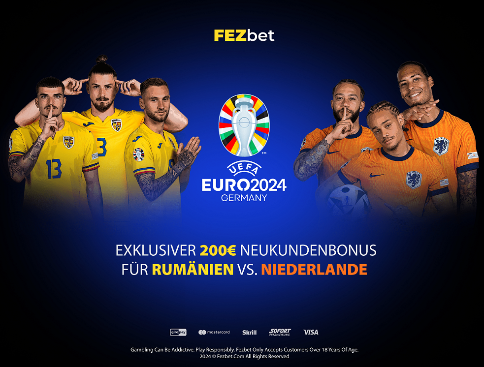 EM Rumänien Niederlande Wetten mit Bonus