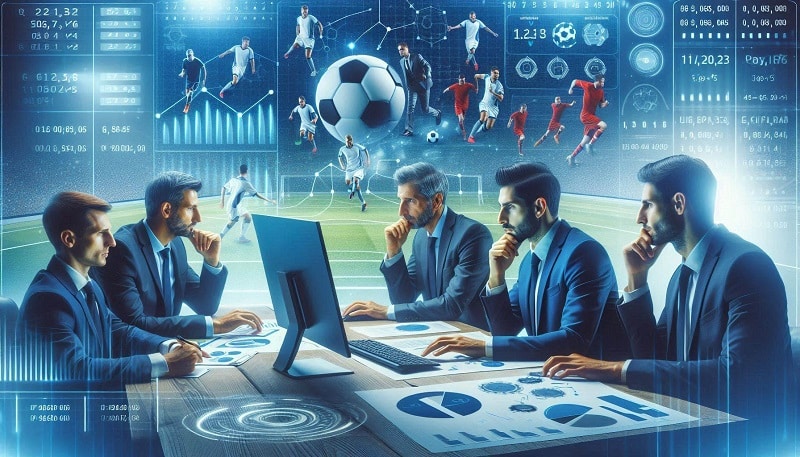 Expertenteam beim analysieren Expertenteam