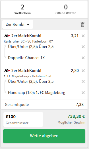 Tipico MatchKombi bessere Märkte