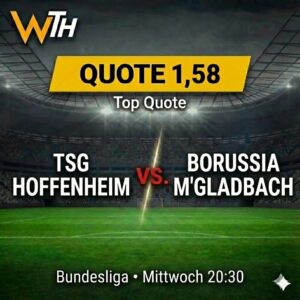 TSG Hoffenheim vs. Mönchengladbach 14.01.2026 Tipp & Prognose
