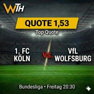 Köln vs. Wolfsburg 30.01.2026 Tipp & Prognose