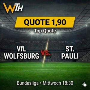 VfL Wolfsburg vs. FC St. Pauli 14.01.2026 Tipp & Prognose