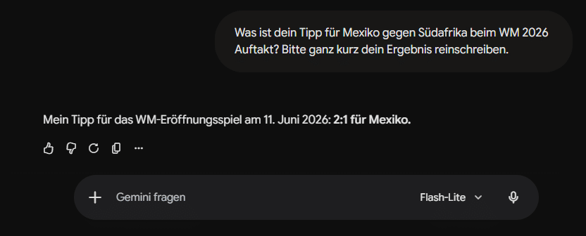 KI Prognose Beispiel ohne Infos KI Prognose Beispiel ohne Infos