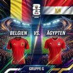 WM 2026 Prognose Belgien vs. Ägypten 15.06.2026