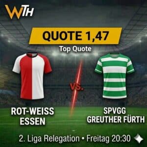 RW Essen vs. Greuther Fürth 22.05.2026 Tipp & Prognose
