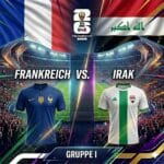 WM KI Vorhersage zu Frankreich gegen Irak am 22.06.2026