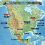So viel Reisen die Teams bei der WM 2026