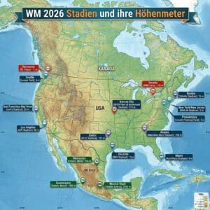 So viel Reisen die Teams bei der WM 2026