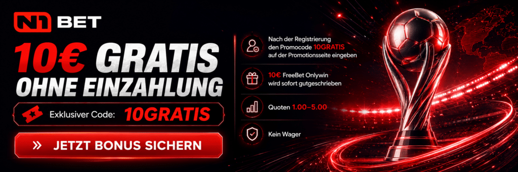N1Bet Bonus ohne Einzahlung EXKLUSIVER Code