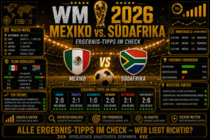 Mexiko Südafrika WM Vorhersage & Tipphilfe11.06.2026