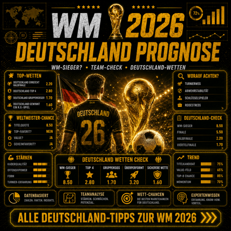 Wie weit kommt Deutschland? KI-Prognose & Langzeitwette