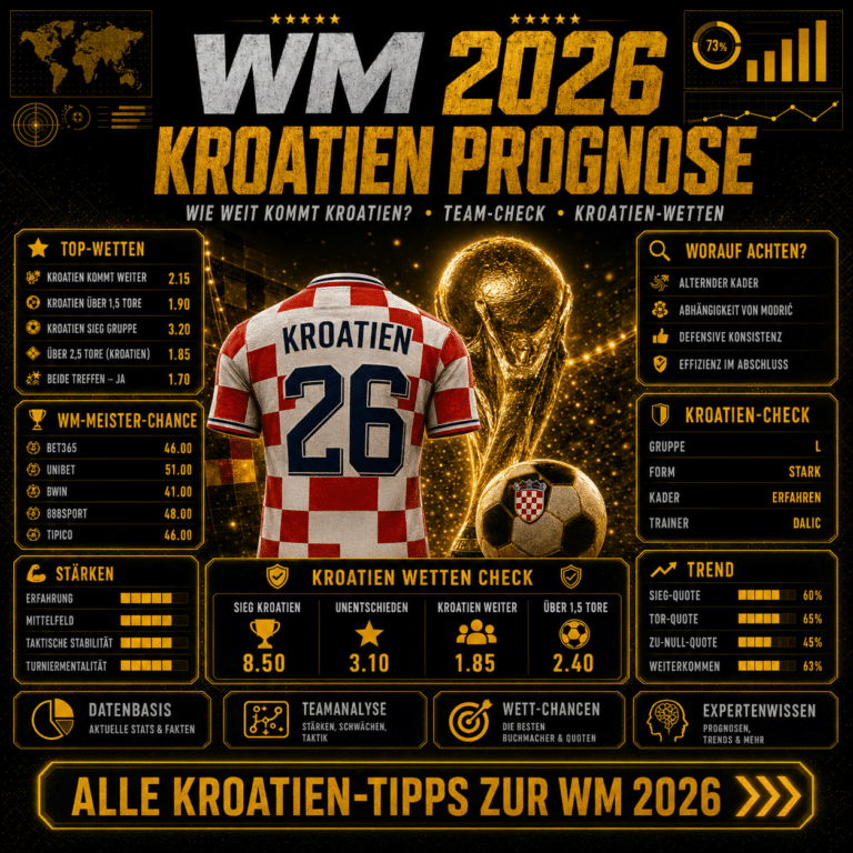 Kroatien mit Außenseiter-Chancen? Ki-Prognose & Langzeitwette