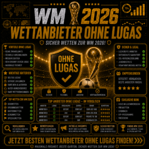 Beste Wettanbieter ohne LUGAS Limit zur WM 2026
