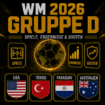 WM 2026 Gruppe D. Alle Spiele, Ergebnisse und Quoten.