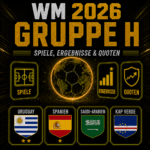 WM 2026 Gruppe H. Alle Spiele, Ergebnisse und Quoten.