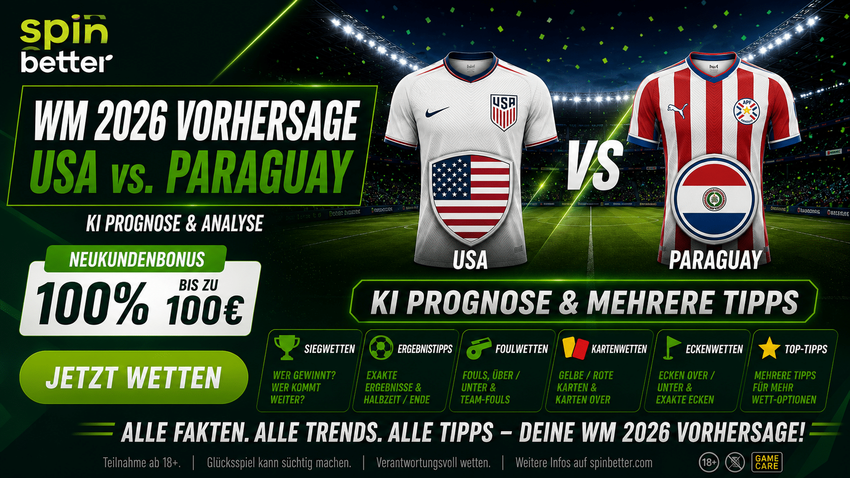 USA Paraguay WM Wetten