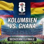 Kolumbien gegen Ghana Prognose im Sechzehntelfinale der WM 2026.