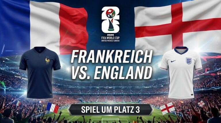 Frankreich vs. England Tipp, KI-Prognose & Quoten 18.07.2026