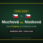 Grafik zum Tennis-Finale Muchová gegen Nosková beim Wimbledon 2026