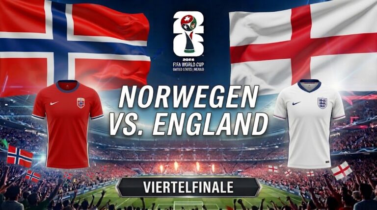 Norwegen vs. England Tipp, KI-Prognose & Quoten 11.07.2026