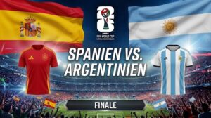 Grafik zum WM-Finale Spanien gegen Argentinien 2026