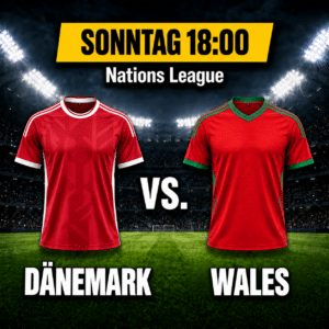 Teaserbild Dänemark vs. Wales 27.09.2026