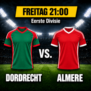 FC Dordrecht vs Almere City Tipp, Prognose & Quoten 25.09.2026