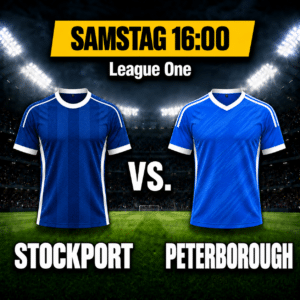 Teaserbild Stockport vs. Peterborough 26.09.2026